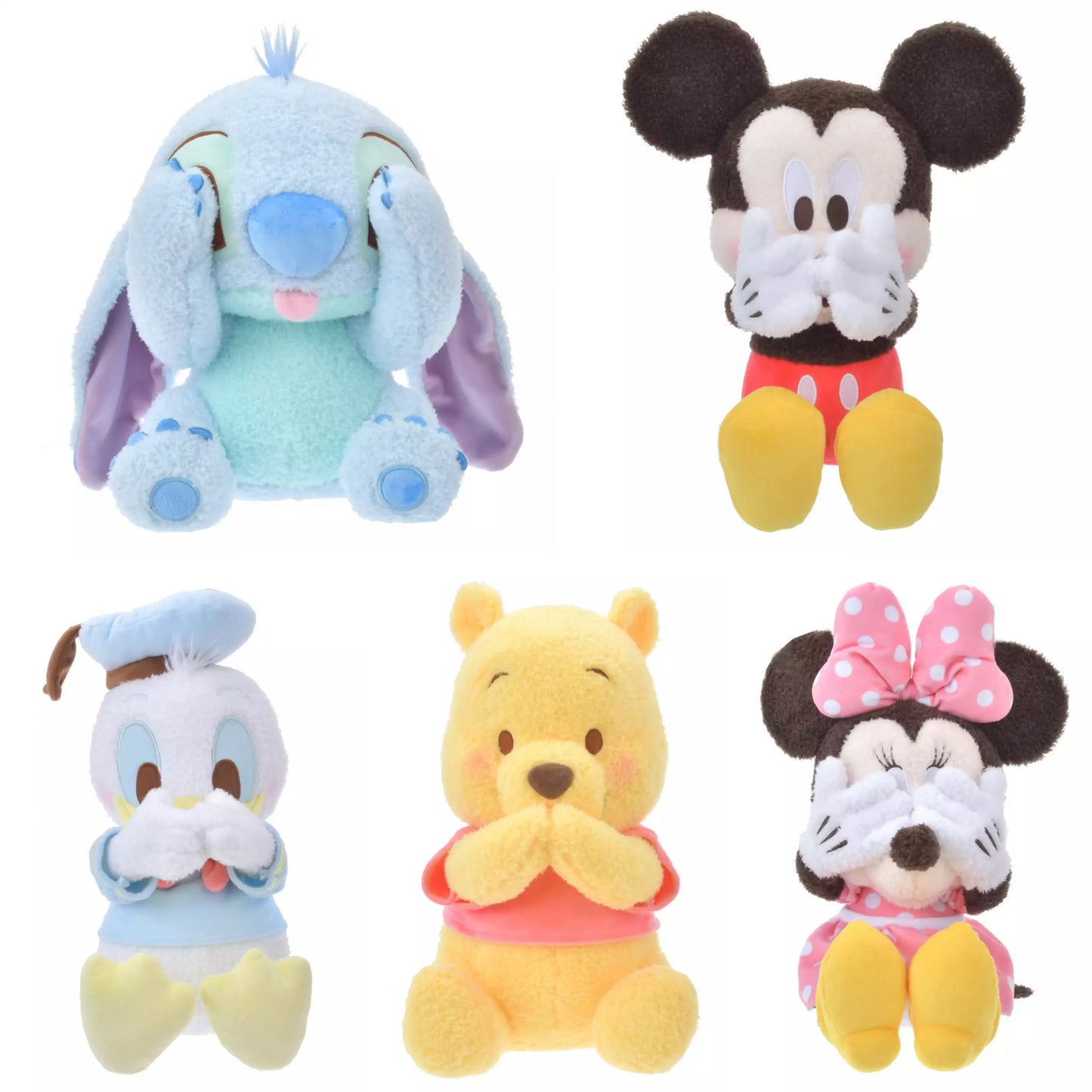 Disney | Fluffy Plush Doll Approx.32Cm (Hide And Seek?) 东京迪士尼 毛绒玩偶/公仔 手手有磁吸 卷毛腮红（躲猫猫/捉迷藏）