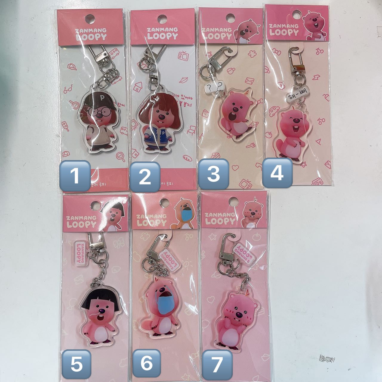 Loopy | Acyclic Keychain 露比 小海狸 亚克力钥匙链/挂链
