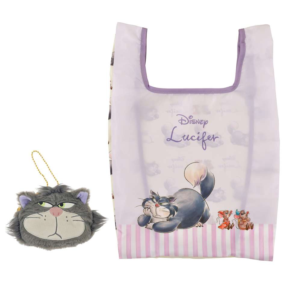 DISNEY | Lucifer Foldable Eco-Bag Plush Keychain 33×30.5×0.5cm (CAT DAY 2025)