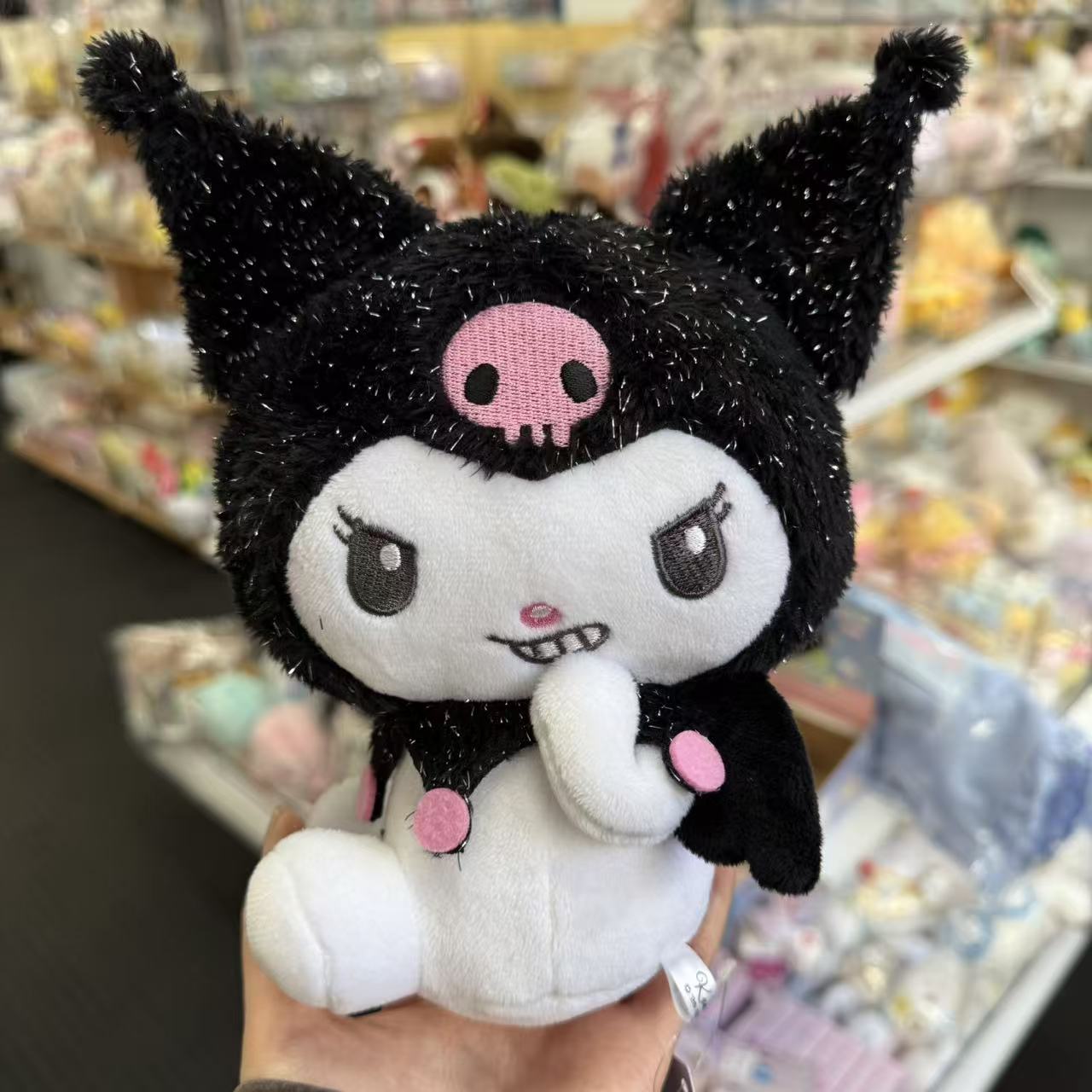 SANRIO | Kuromi - Black Sitting Plush Toy Plush Doll 198×164×112mm (Angel and Devil Serie)
