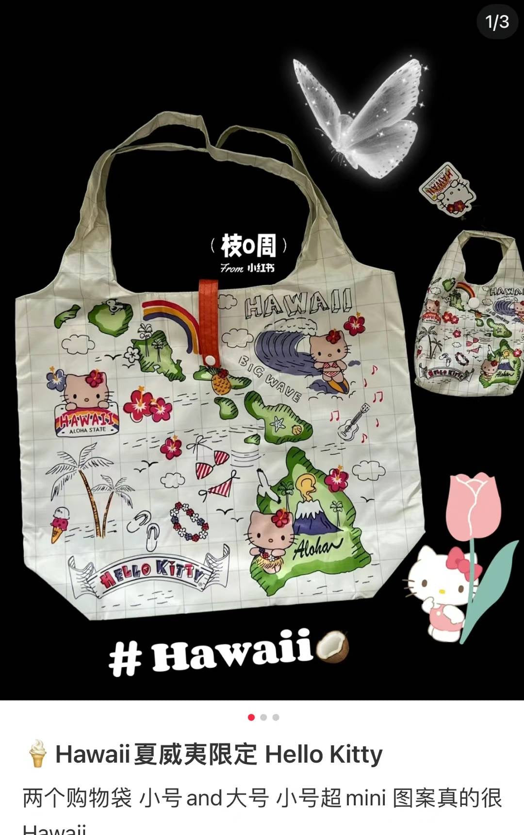Sanrio | Hawaii Foldable Eco Bag Set /