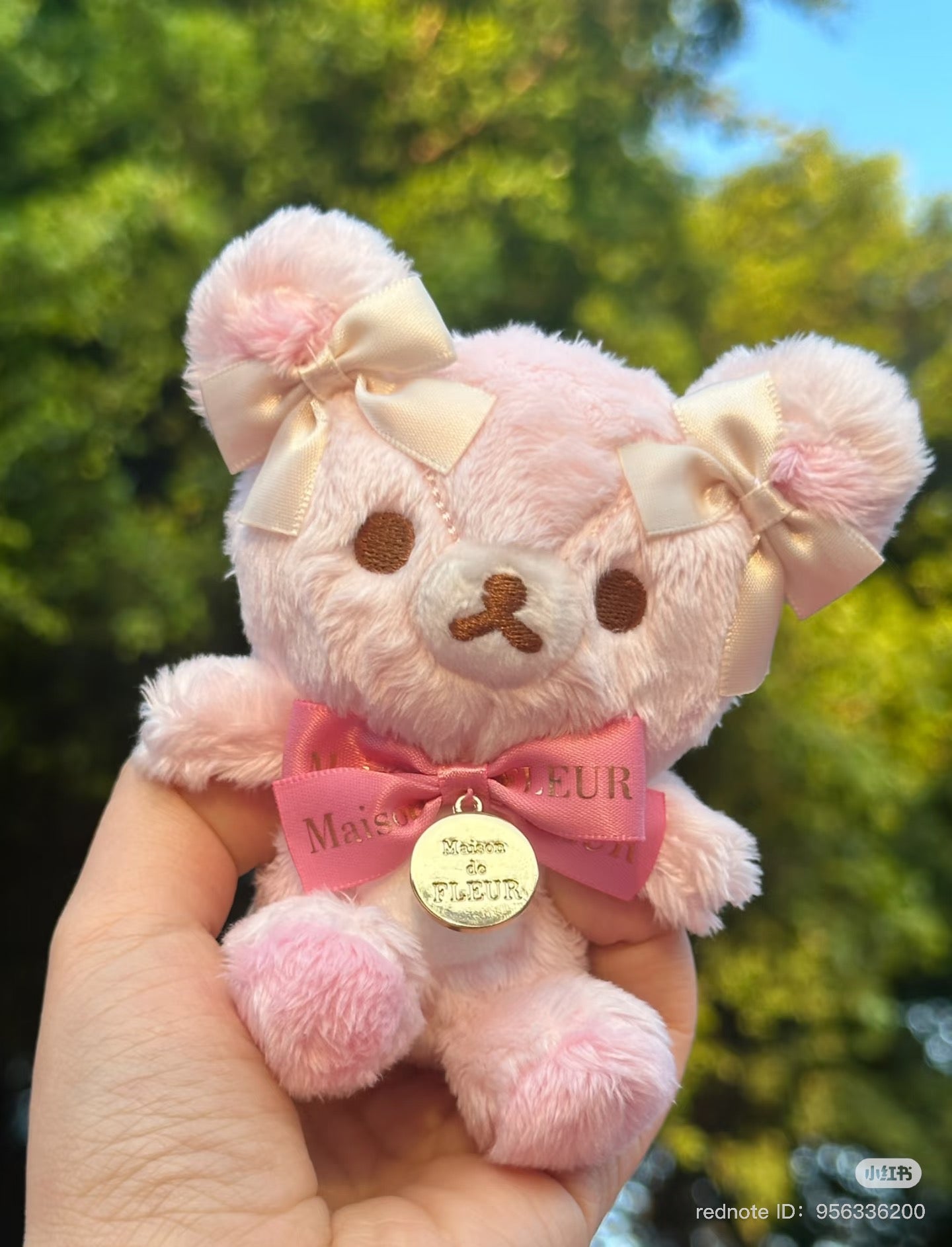 Maison de Fleur x Rilakkuma | Korilakkuma Special Collabo Bag Cham Mascot Holder Plush Keychain