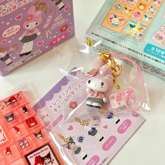 SANRIO | MM KU KT Trading Charm Mascot Strap Blind Box  (Gogo Gal Collection)
