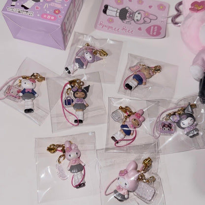 SANRIO | MM KU KT Trading Charm Mascot Strap Blind Box  (Gogo Gal Collection)