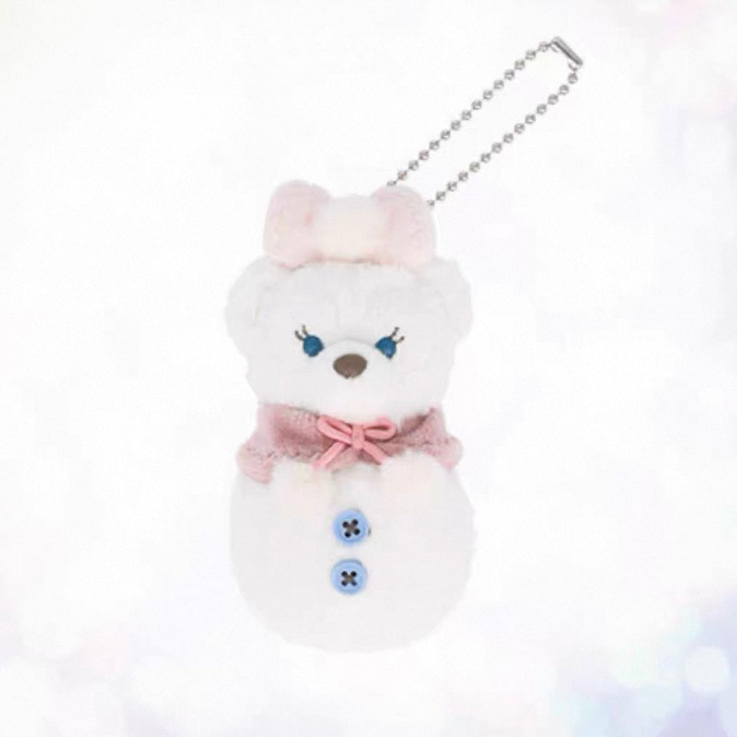 DISNEY | Tokyo Disney Sea Shelliemay Snowman Mascot Holder Plush Keychain (Duffy and Friends Winter 2025)