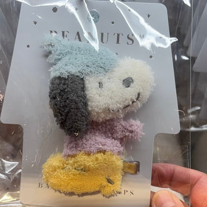 PEANUTS | Snoopy & Woodstock Fluffy Hair Clip Set (Exhibition Limited)