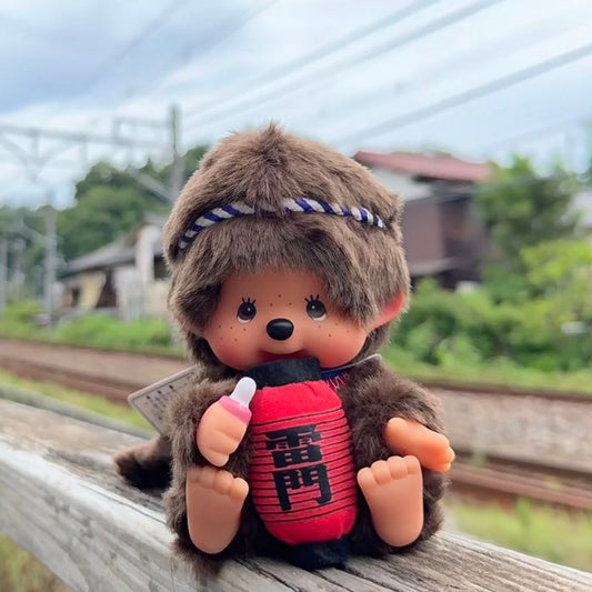 Monchhichi | Mount Fuji Sitting Plush Toy Plush Doll 16cm Approx. (Kaminarimon)