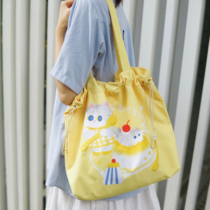 MEWJI♡ Tote Bag Eco Bag 380x450mm (Yellow)