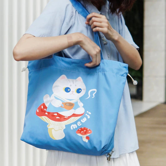 MEWJI♡ Tote Bag Eco Bag 380x450mm (Blue)