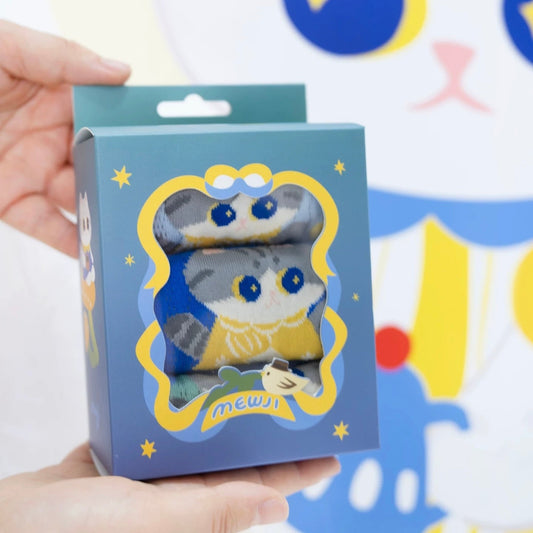 MEWJI♡ Socks set 3 Pieces (starry sky) Free Size 23-26cm