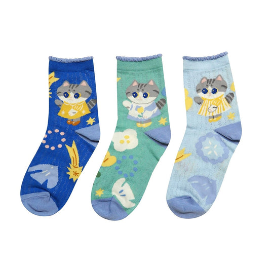 MEWJI♡ Socks set 3 Pieces (starry sky) Free Size 23-26cm
