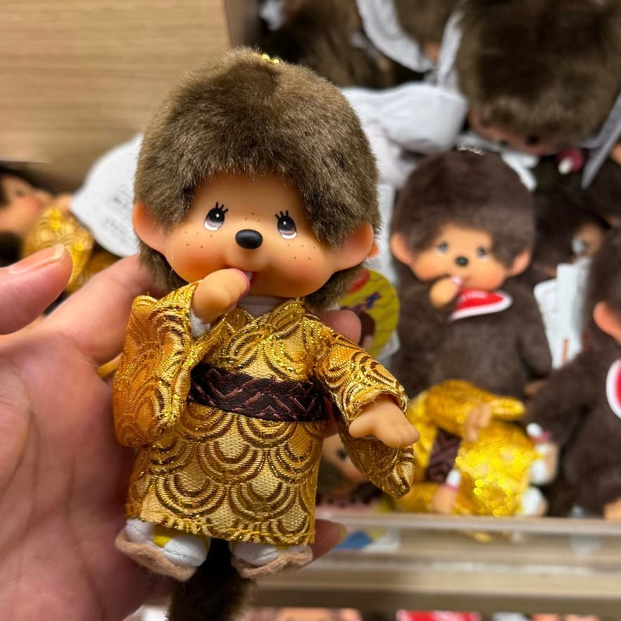 Monchhichi | Plush Keychain Bag Charm 135mm Approx. (Gold Kimono)