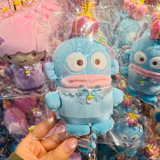 SANRIO x Kthings| Hangyodon Mascot Holder Plush Keychain Bag Charm (Crown)