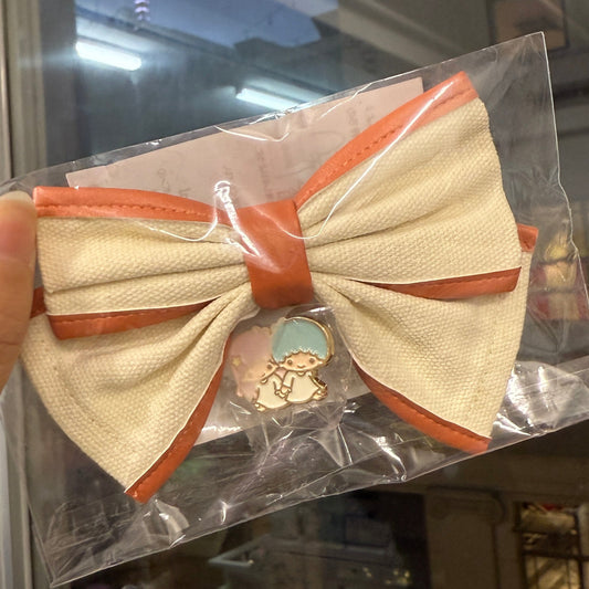 SANRIO | Hair Clip Multi Clip with Little Twin Stars Pin (Orange)