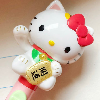 SANRIO | Hello Kitty Action Mascot Ballpoint Pen 0.7mm Black 30×170mmΦ10.5mm (Maneki Lucky Cat White)