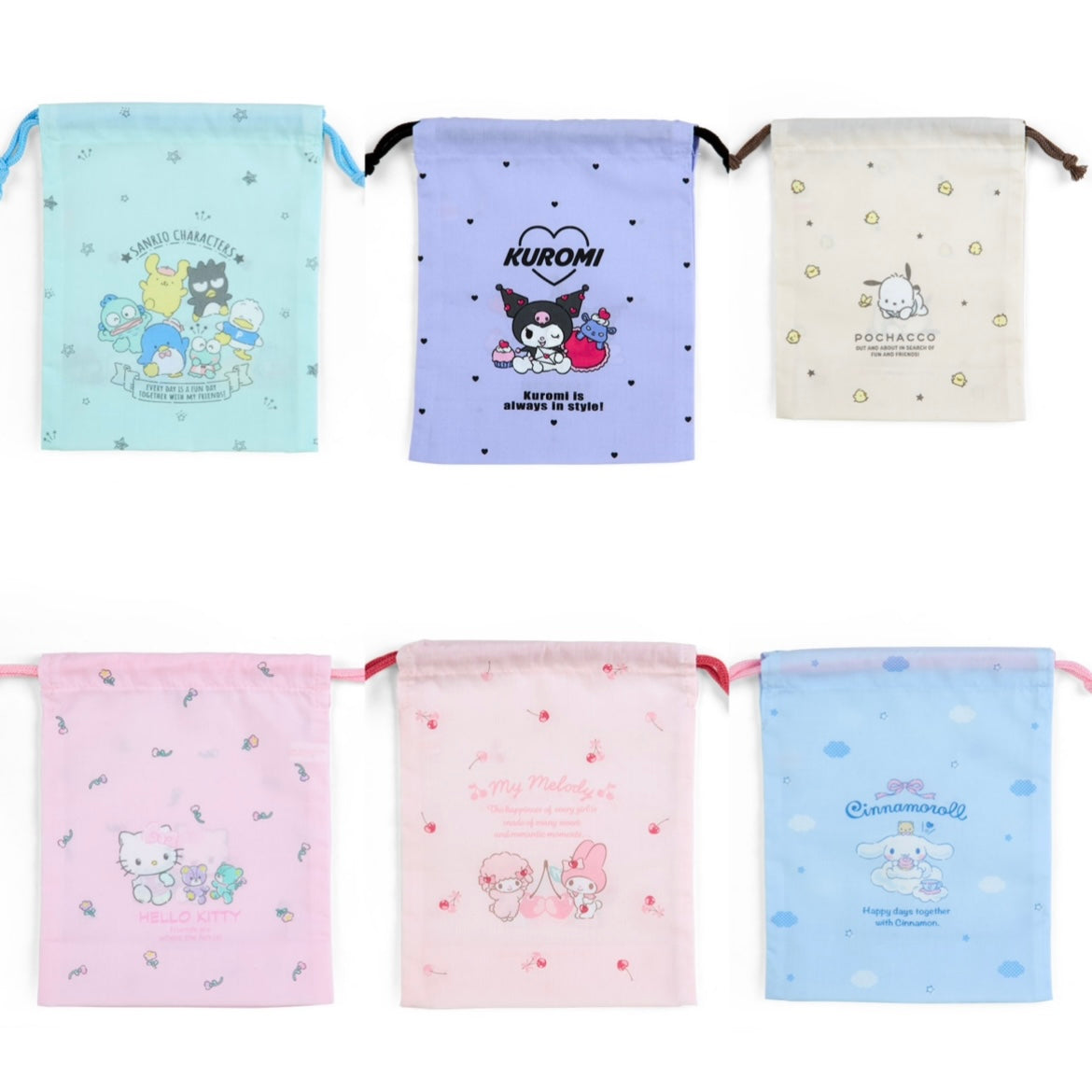 Sanrio | Drawstring Bag S 15×7×19Cm /