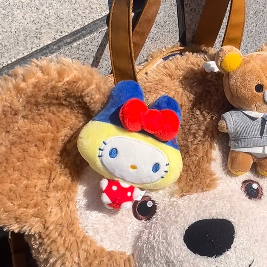 Tamagotchi x Sanrio | Mamechi x Hello Kitty Ball Chain Keychain Mascot Holder Bag Charm 100mm Approx.