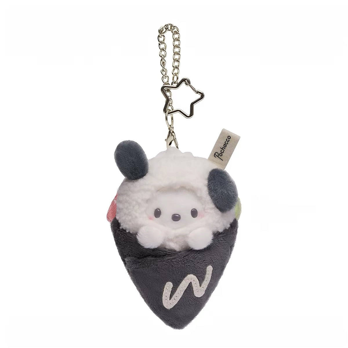 SANRIO | Pochacco Mascot Holder Bag Charm Keychain (Sanrio Midnight Diner Series)