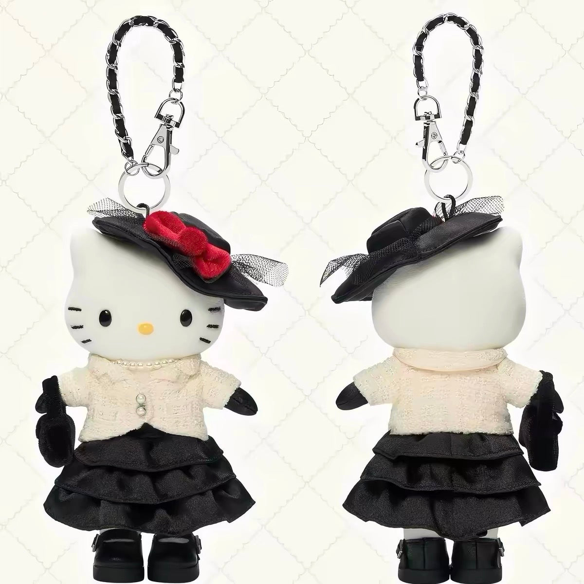 SANRIO | Hello Kitty Style-up Mascot Holder Bag Charm Keychain (Modern Holiday)