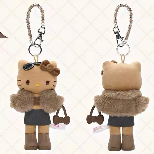 【Limit 1 】SANRIO | Hello Kitty Style-up Mascot Holder Bag Charm Keychain (Modern Holiday)