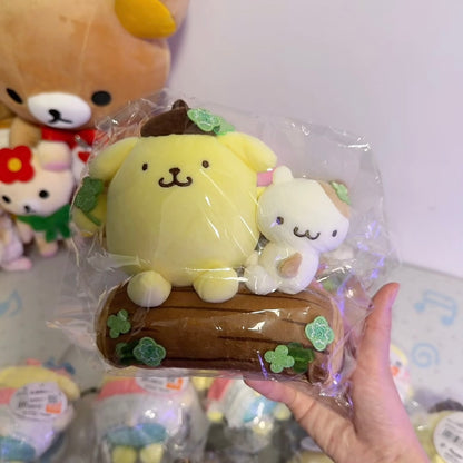 SANRIO | Pom Pom Purin with Muffin Mascot Holder Bag Charm (Pompompurin Four-leaf Clover