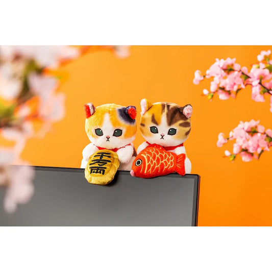 Mofusand | Desktop Hanging Plush Toy H120×W75×D110Mm 猫福 毛绒玩偶/摆件/电脑装饰
