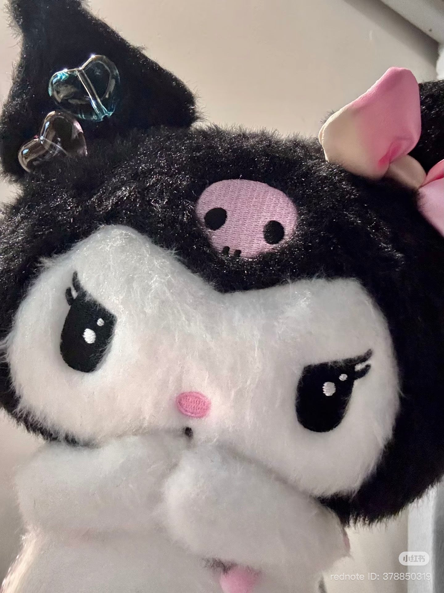 SANRIO | Kuromi Plush Toy Plush Doll Size S 255x215x115mm (Pastel Dreamland)