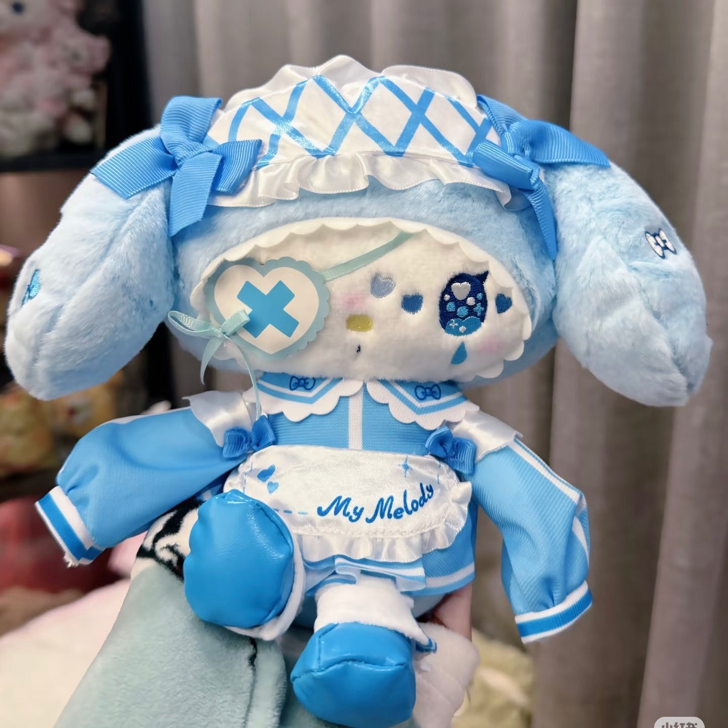 【Limit 1】SANRIO x MU DOLLY MIX | My Melody Blue Plush Toy Plush Doll 175×220×110mm