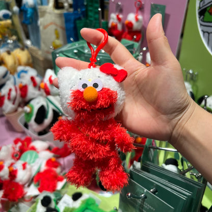 SESAME STREET MARKET x SANRIO | Elmo x Hello Kitty Mascot Holder Bag Charm Keychain