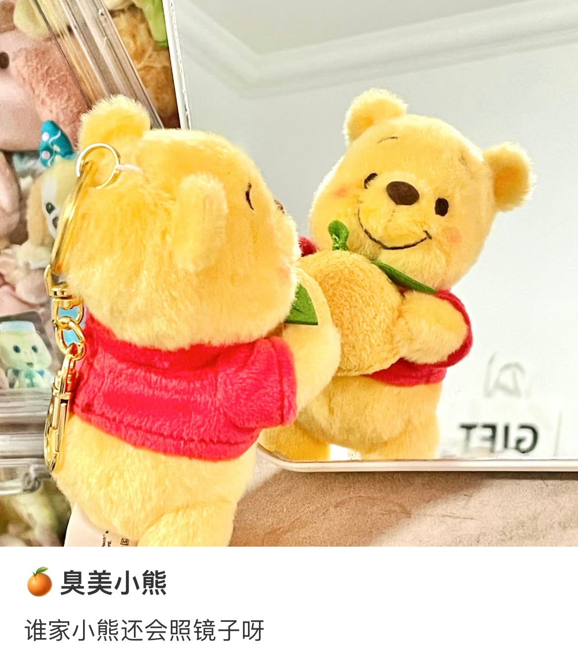 Disney | Disney Store Japan Yuzu Winnie The Pooh Plush Keychain 13.5×7.3×8Cm / //