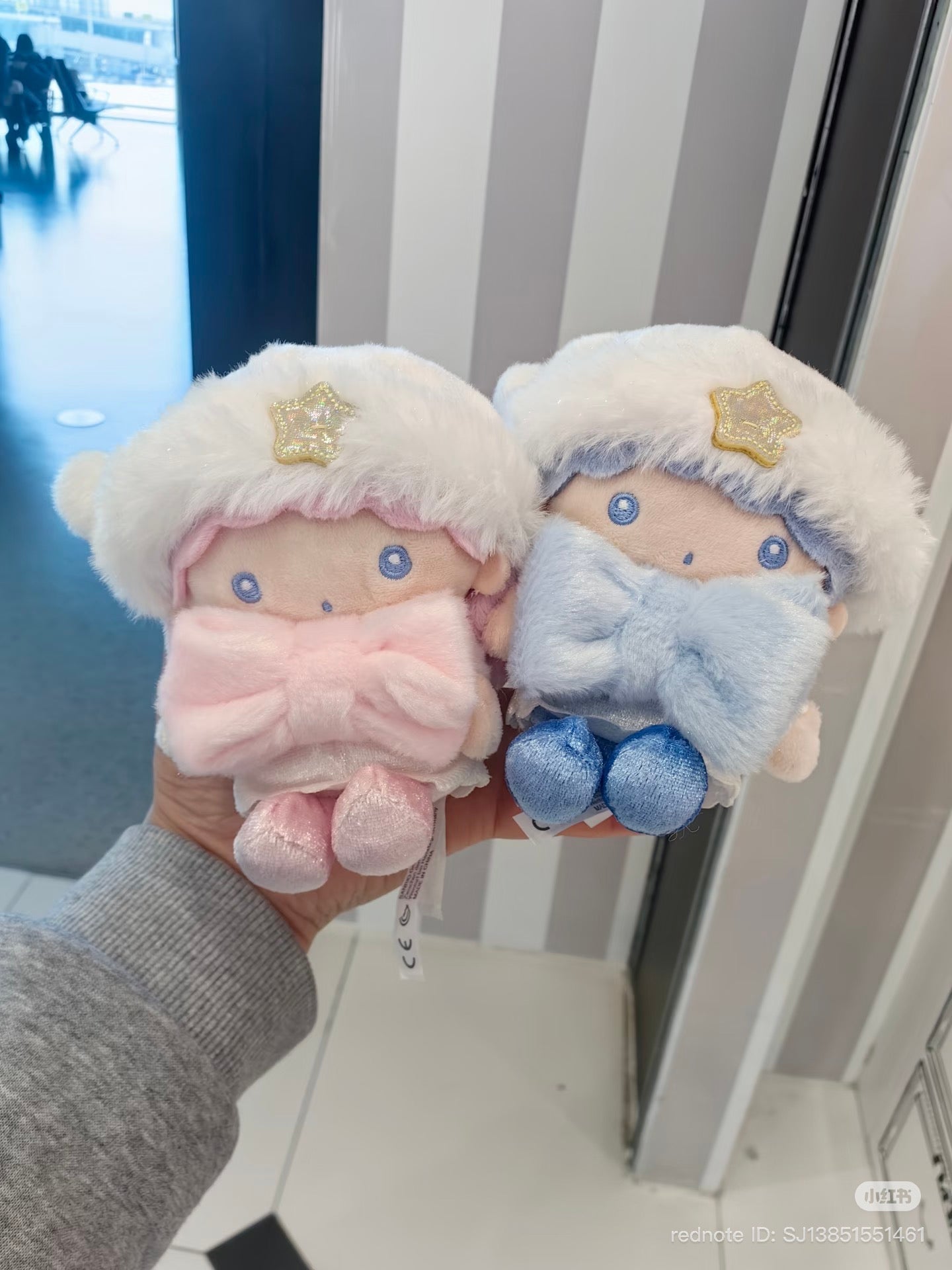 SANRIO | Little Twin Stars Lala Plush Mascot Keychain Bag Charm 115×85×130mm (Sparkling Winter)