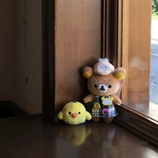 SAN-X | Rilakkuma Store Manager Limited Plush Keychain Bag Charm Mascot Holder (Ikebukuro)