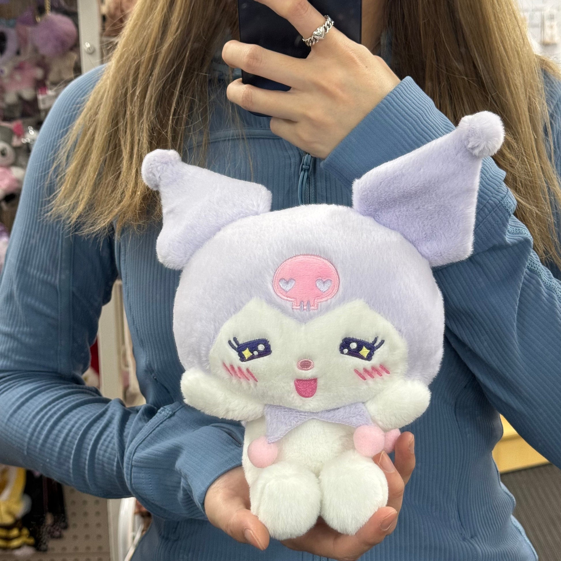 Sanrio | Kuromi Plush Toy Soft Doll 11X 23 X 23Cm Approx (Various Faces) 日本三丽鸥