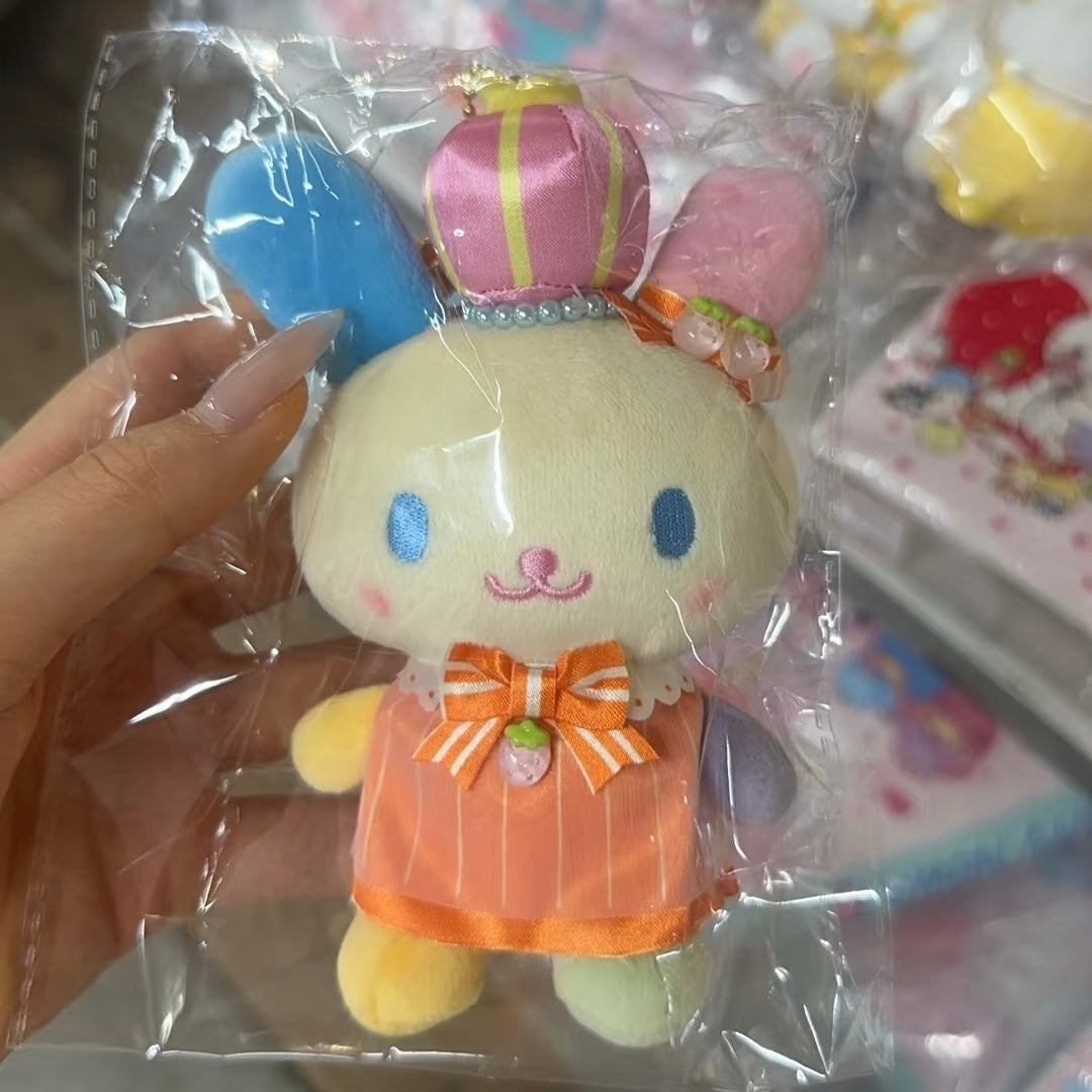 SANRIO x Kthings| Usahana Mascot Holder Plush Keychain Bag Charm (Crown)