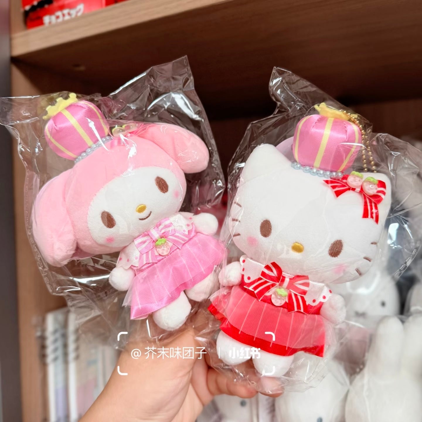 SANRIO x Kthings| My Melody Mascot Holder Plush Keychain Bag Charm (Crown)