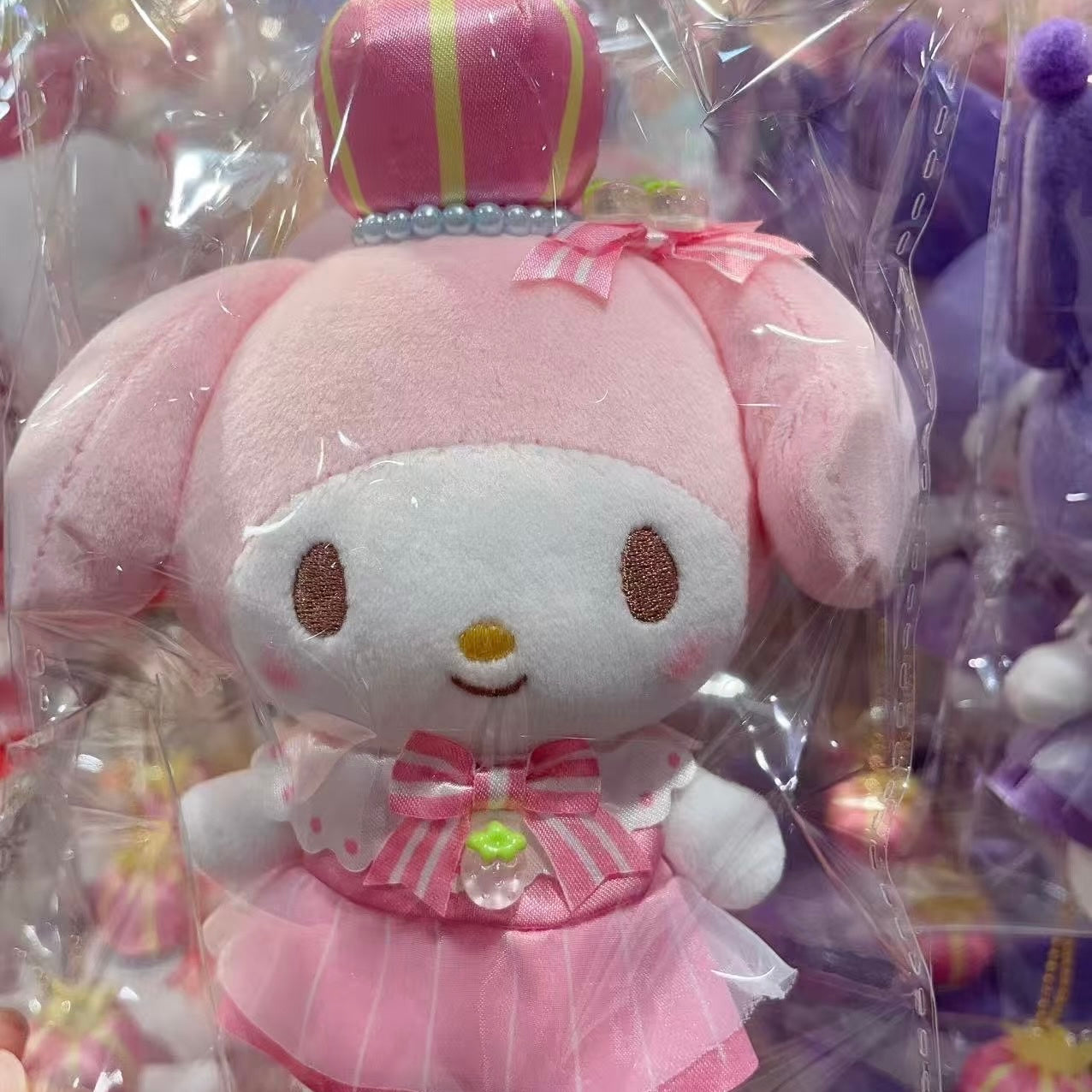 SANRIO x Kthings| My Melody Mascot Holder Plush Keychain Bag Charm (Crown)