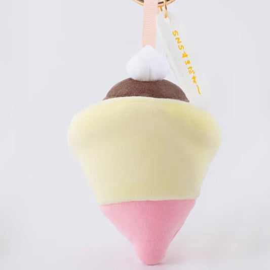 SANRIO x Kthings| Gudetama Mascot Holder Plush Keychain Bag Charm (Pop-up Store Pancake)