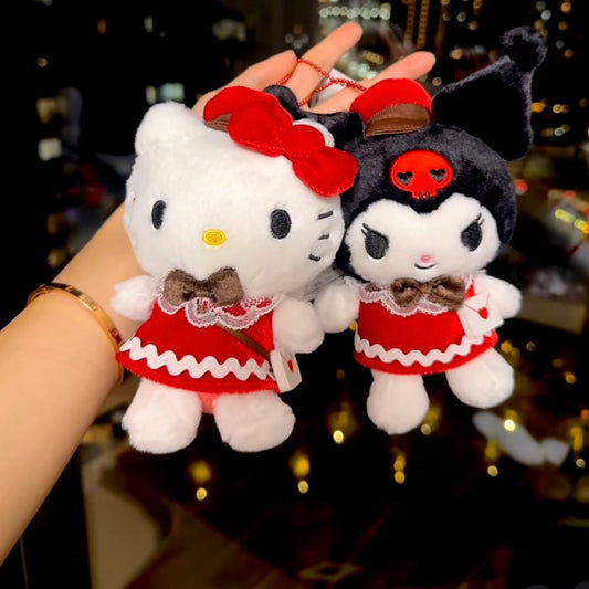 SANRIO | Hello Kitty Mascot Holder Bag Charm Plush Keychain 80x145x160mm (Lovely Love Letter)