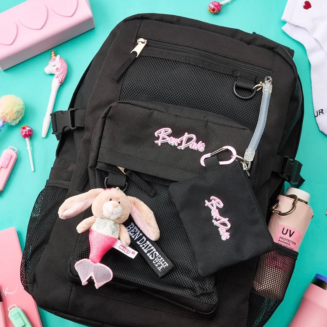 NICI Limited Mermaid Rabbit Pink Bean Bag Charm Key Holder 10 cm