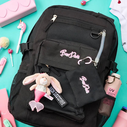 NICI Limited Mermaid Rabbit Pink Bean Bag Charm Key Holder 10 cm
