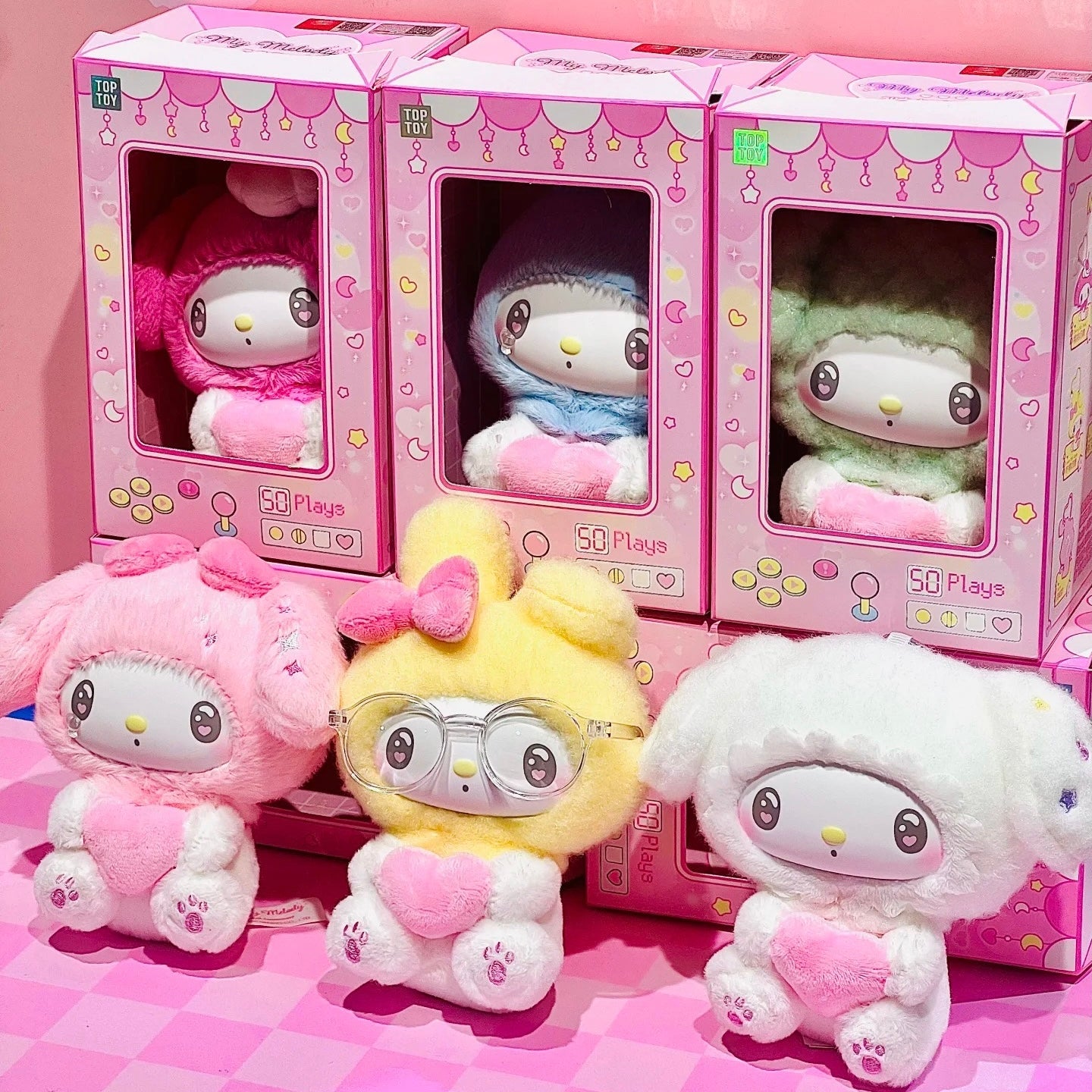 【Pre-Order】SANRIO x TOP TOY | My Melody 50th Anniversary Milk Candy Series Plush Keychain Blind Box