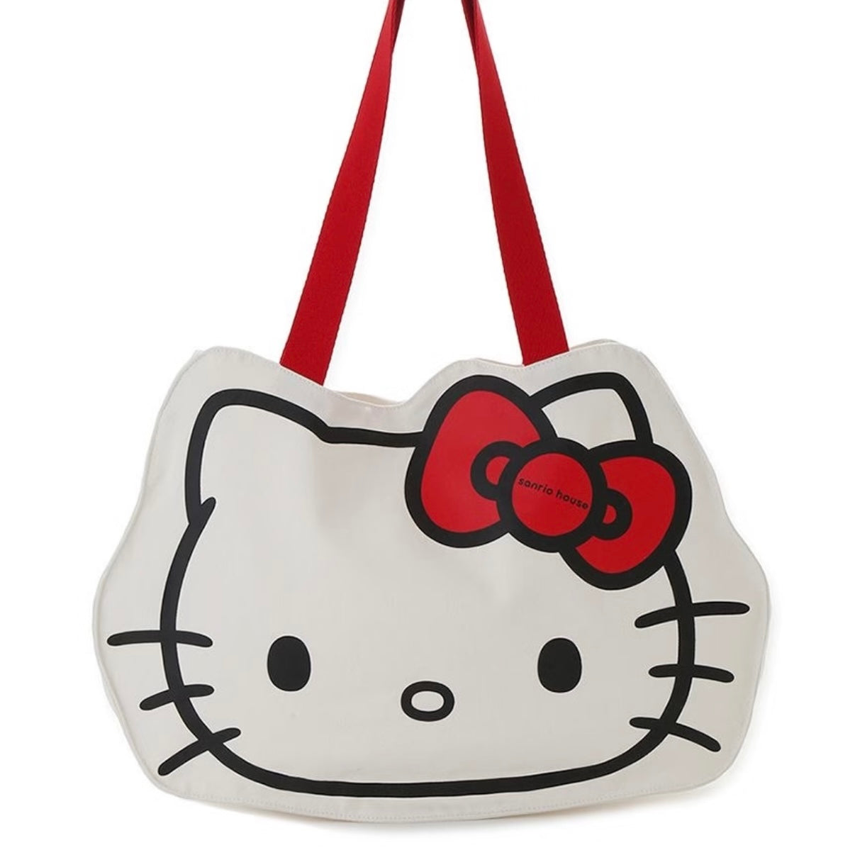 SANRIO HOUSE | Hello Kitty Face Die-cut Tote Bag 340x460x650mm (WHT)