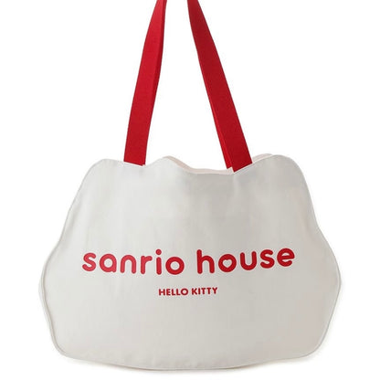 SANRIO HOUSE | Hello Kitty Face Die-cut Tote Bag 340x460x650mm (WHT)