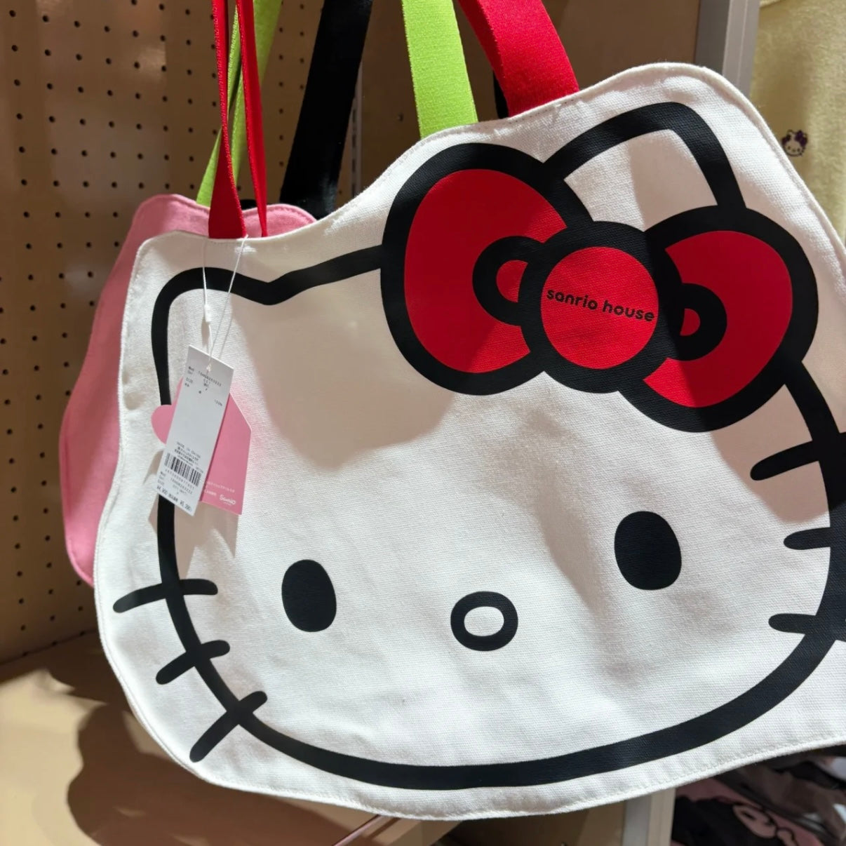 SANRIO HOUSE | Hello Kitty Face Die-cut Tote Bag 340x460x650mm (WHT)