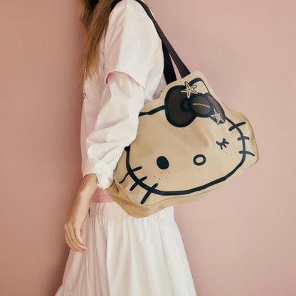 SANRIO HOUSE | Hello Kitty Face Die-cut Tote Bag 340x460x650mm (WHT)