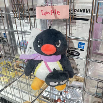 Pingu × Hapidanbui | Pingu with Badtz-maru Shaped Bag Plush Keychain Bag Charm Mascot Holder (Kakigori Pop-Up 2026)