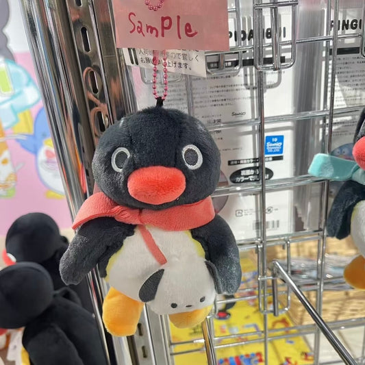 Pingu × Hapidanbui | Pochacco with Hangyodon Shaped Bag Plush Keychain Bag Charm Mascot Holder (Kakigori Pop-Up 2026)