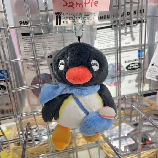 Pingu × Hapidanbui | Pingu with Tuxedosam Shaped Bag Plush Keychain Bag Charm Mascot Holder (Kakigori Pop-Up 2026)
