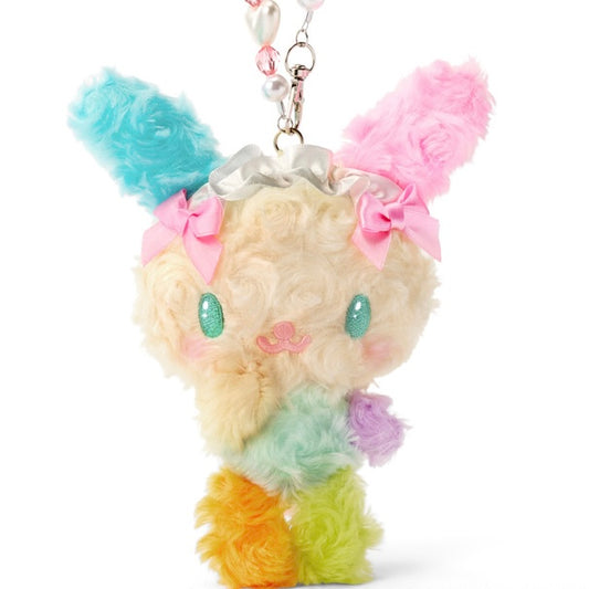 SANRIO | Usahana Curly Fur Head Dress Mascot Holder Bag Charm Keychain 170x140x40mm
