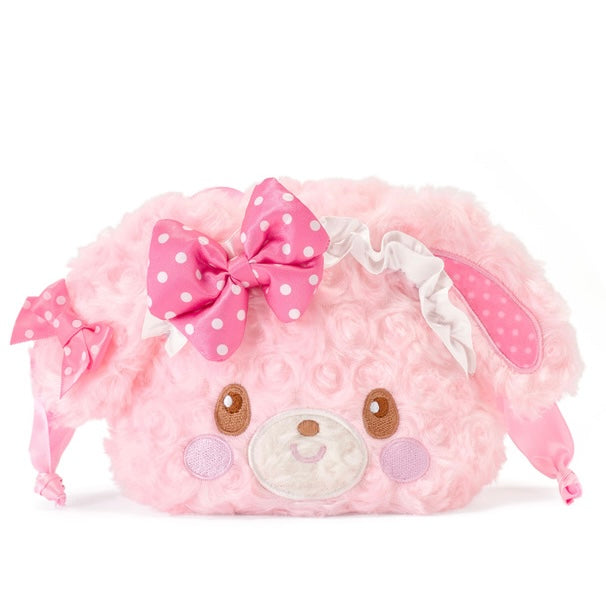 SANRIO | Bonbonribbon Curly Fur Head Dress Face Drawstring Bag 180x180mm
